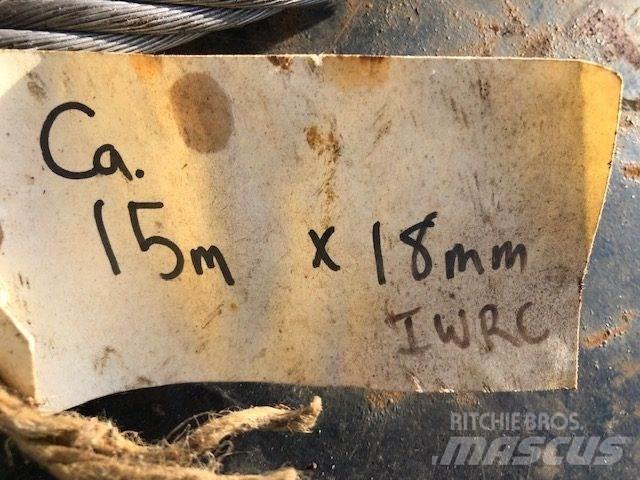  Stålwire Ø18 mm Krandele og udstyr