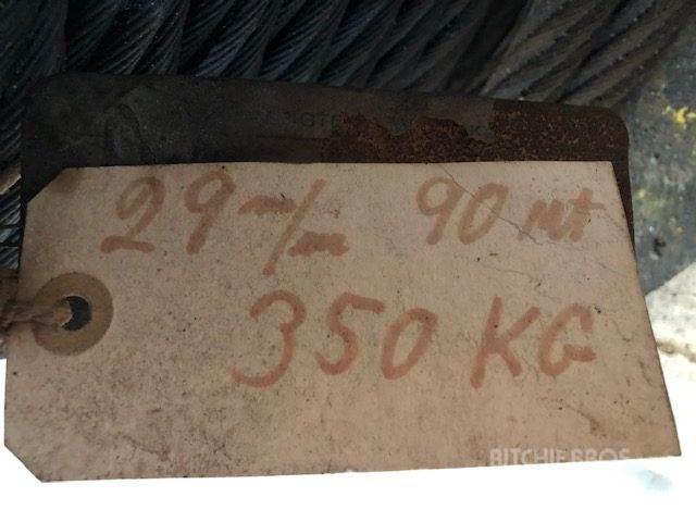  Stålwire Ø29 mm Krandele og udstyr