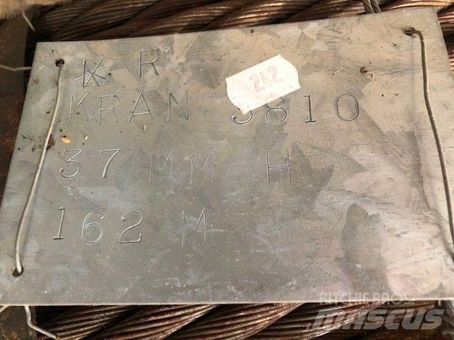  Stålwire Ø37 mm Krandele og udstyr