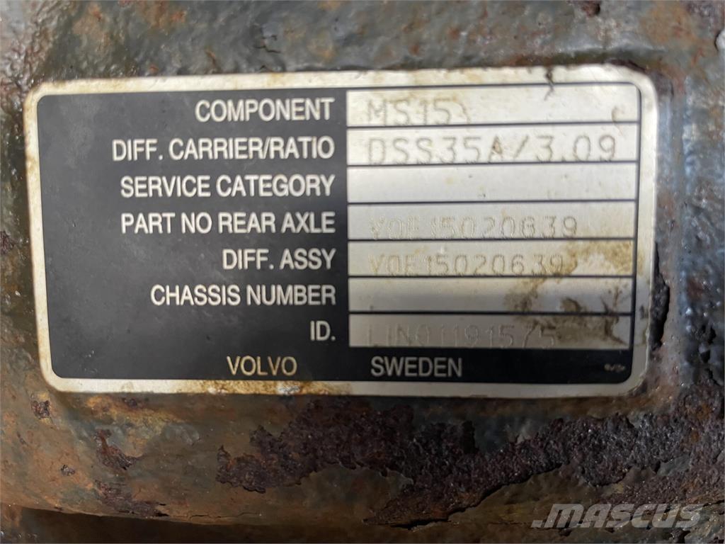 Volvo A40E bagaksel Aksler