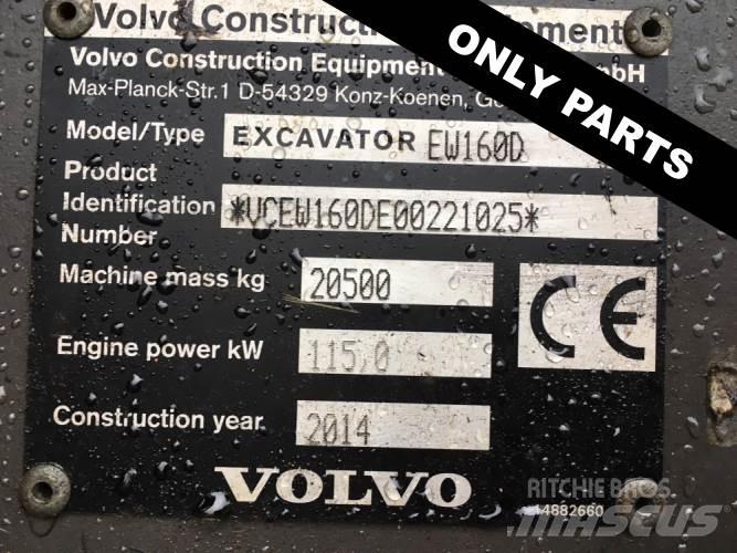 Volvo EW160D til ophug Gravemaskiner på larvebånd