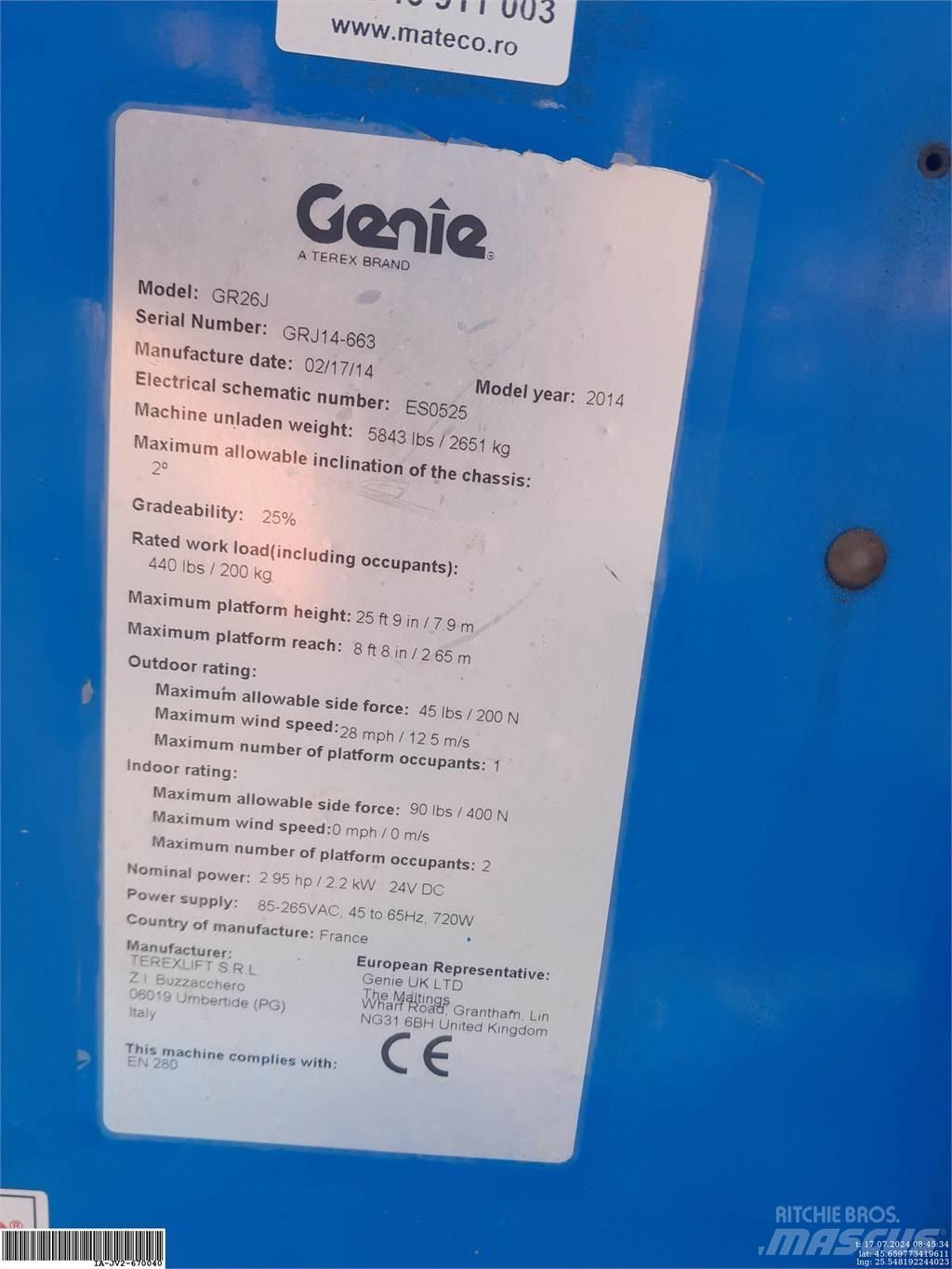 Genie GR26J Søjlelifte