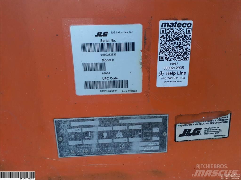 JLG 860SJ Bomlifte med knækarm