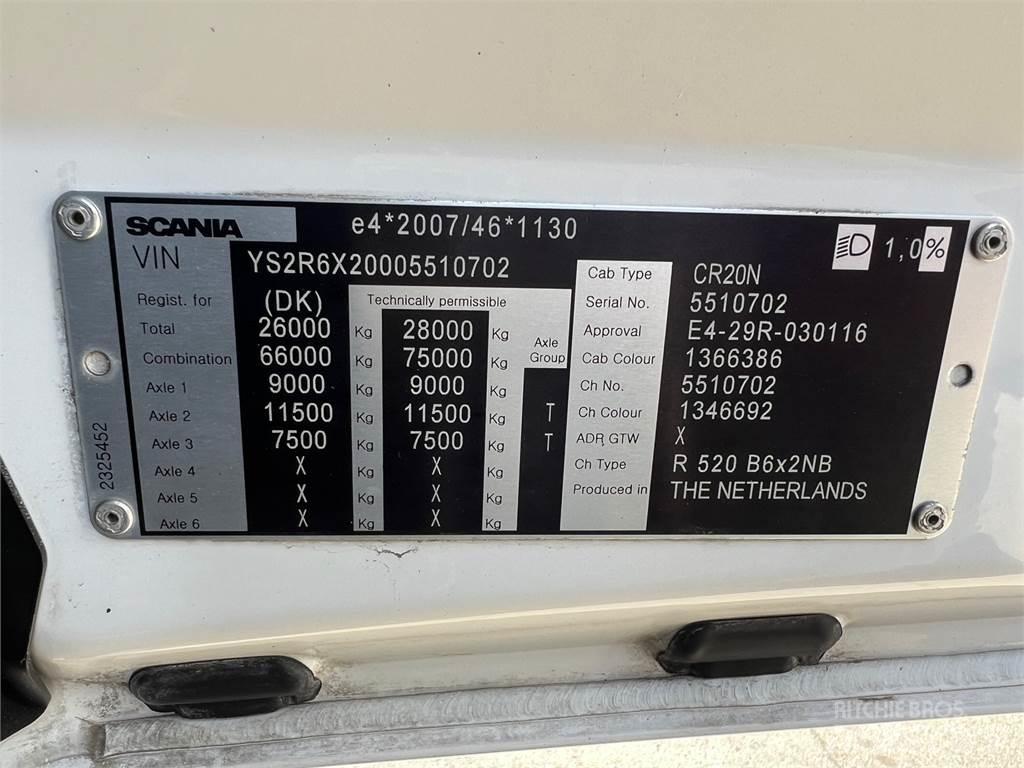 Scania R520 hejs Demonterbare/wirehejs lastbiler