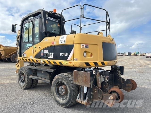 CAT M316D Gravemaskiner på hjul