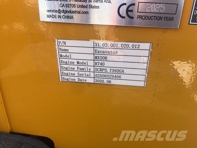 CFG MX20R Gravemaskiner på larvebånd