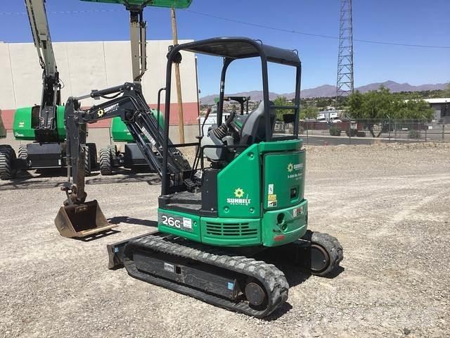 John Deere 26G Gravemaskiner på larvebånd