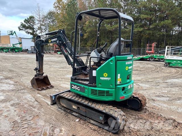 John Deere 26G Gravemaskiner på larvebånd