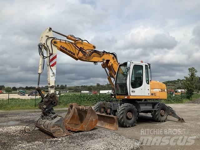 Liebherr A314 Gravemaskiner på hjul