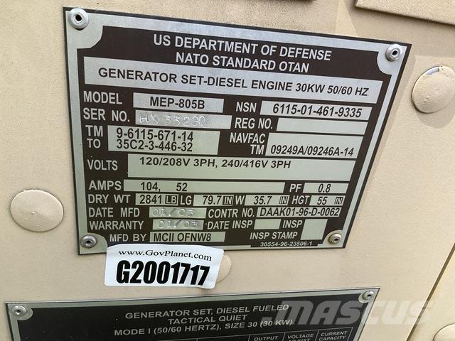  MCII MEP-805B Dieselgeneratorer