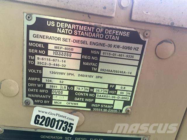  MCII MEP-805B Dieselgeneratorer