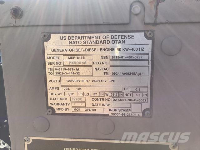  MCII MEP-816B Dieselgeneratorer