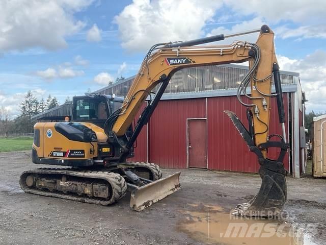 Sany SY80U Gravemaskiner på larvebånd
