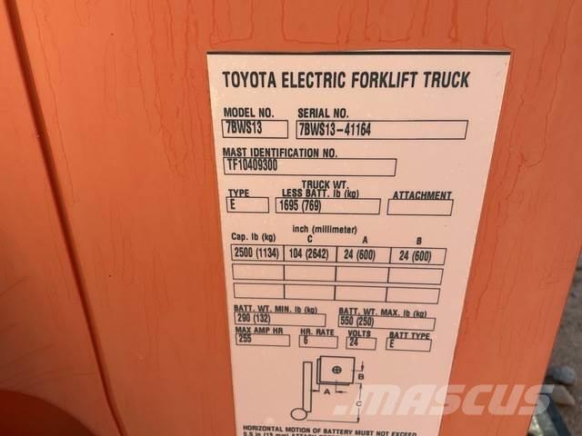 Toyota 7BWS13 El gaffeltrucks