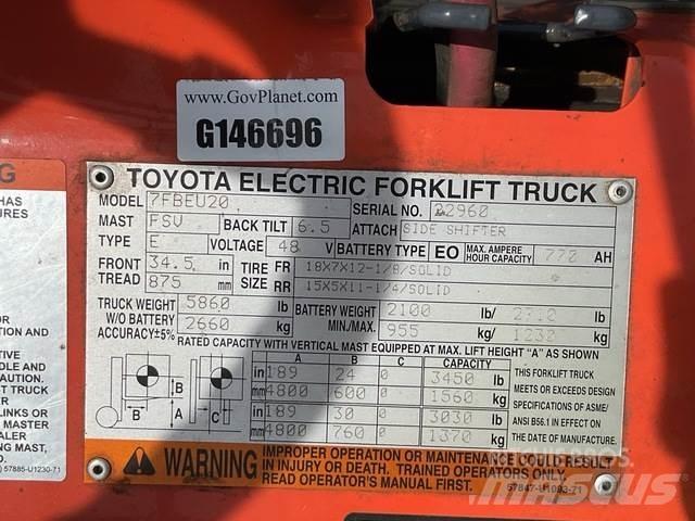 Toyota 7FBEU20 El gaffeltrucks