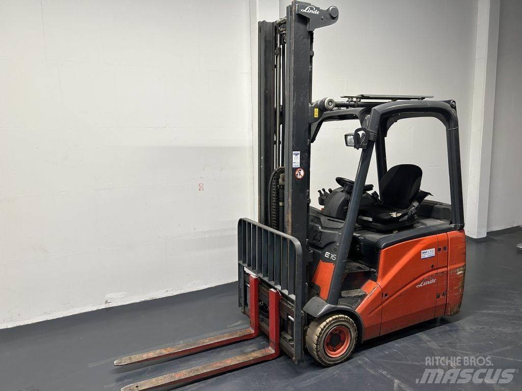 Linde E16H-01 El gaffeltrucks