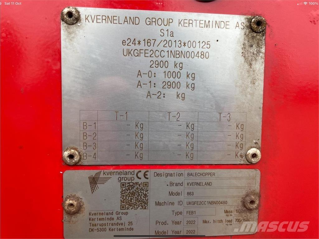 Kverneland 863 Fuldfoderblandere