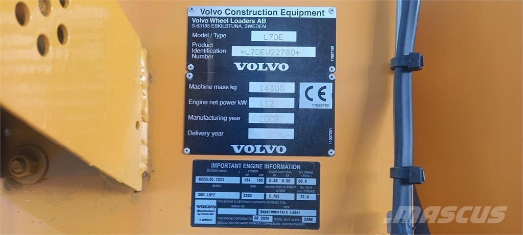 Volvo L70E Læssemaskiner på hjul