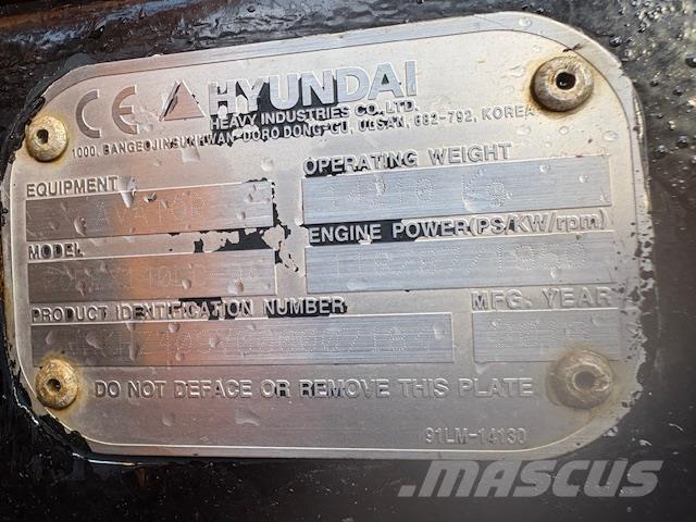 Hyundai R140-9A Gravemaskiner på larvebånd