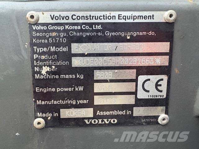 Volvo ECR58D Midi-gravemaskiner 7t - 12t