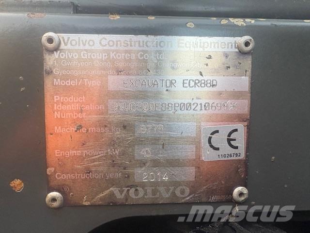 Volvo ECR88D Midi-gravemaskiner 7t - 12t