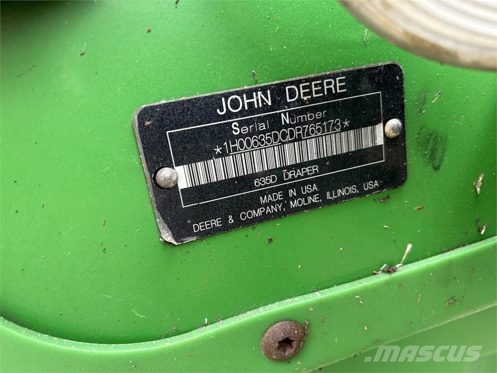 John Deere 635D Hoveder til mejetærskere