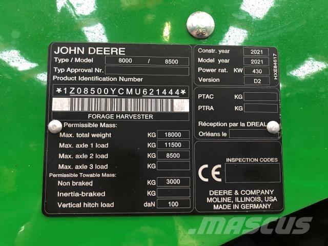 John Deere 8500 Grønthøster