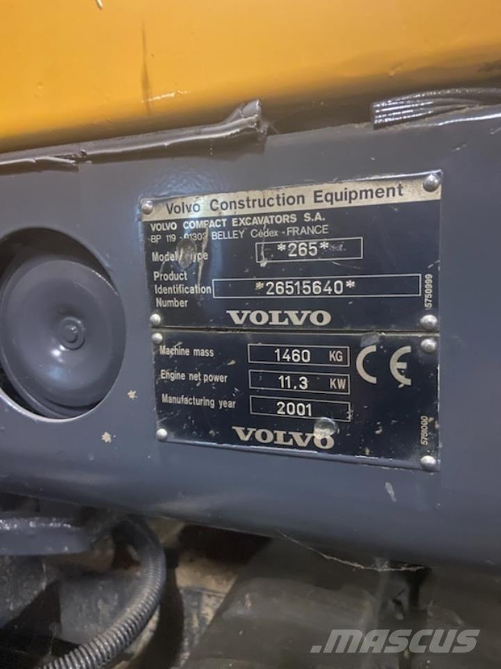 Volvo EC 15 Minigravemaskiner