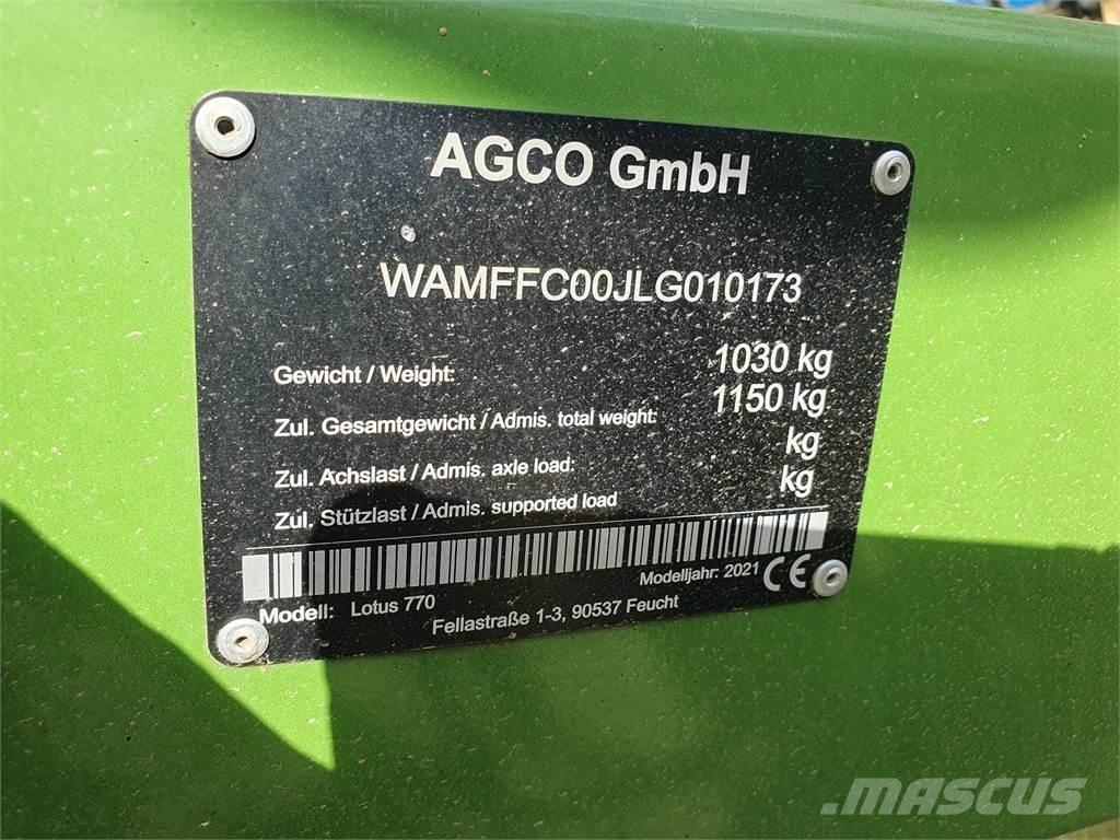 Fendt LOTUS 770 River og høvendere