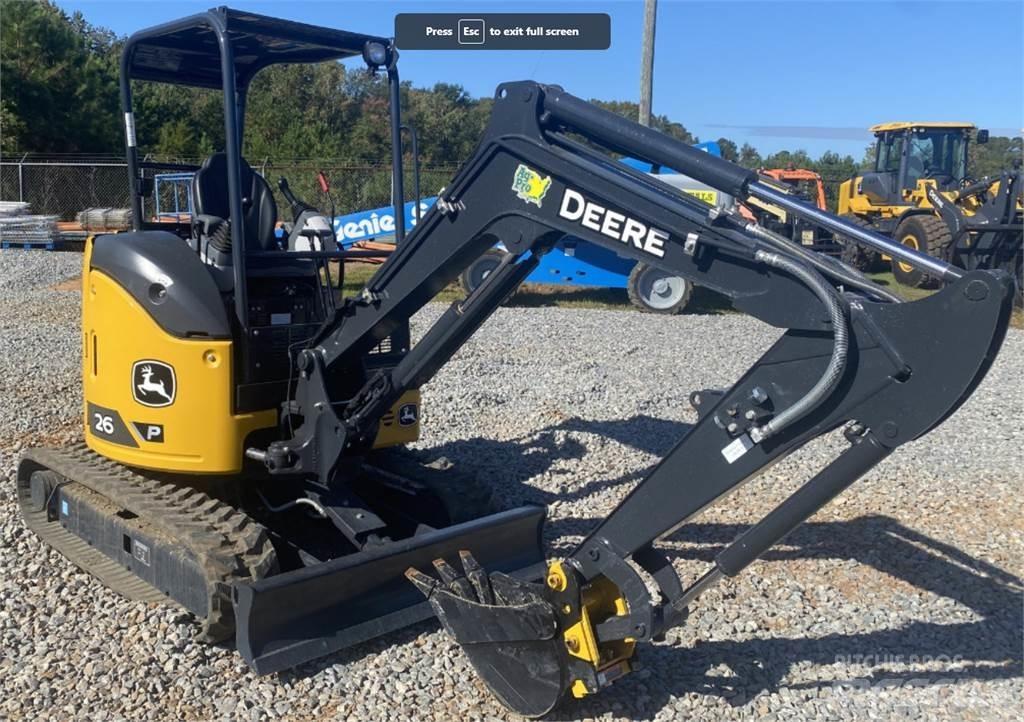 John Deere 26 P Minigravemaskiner