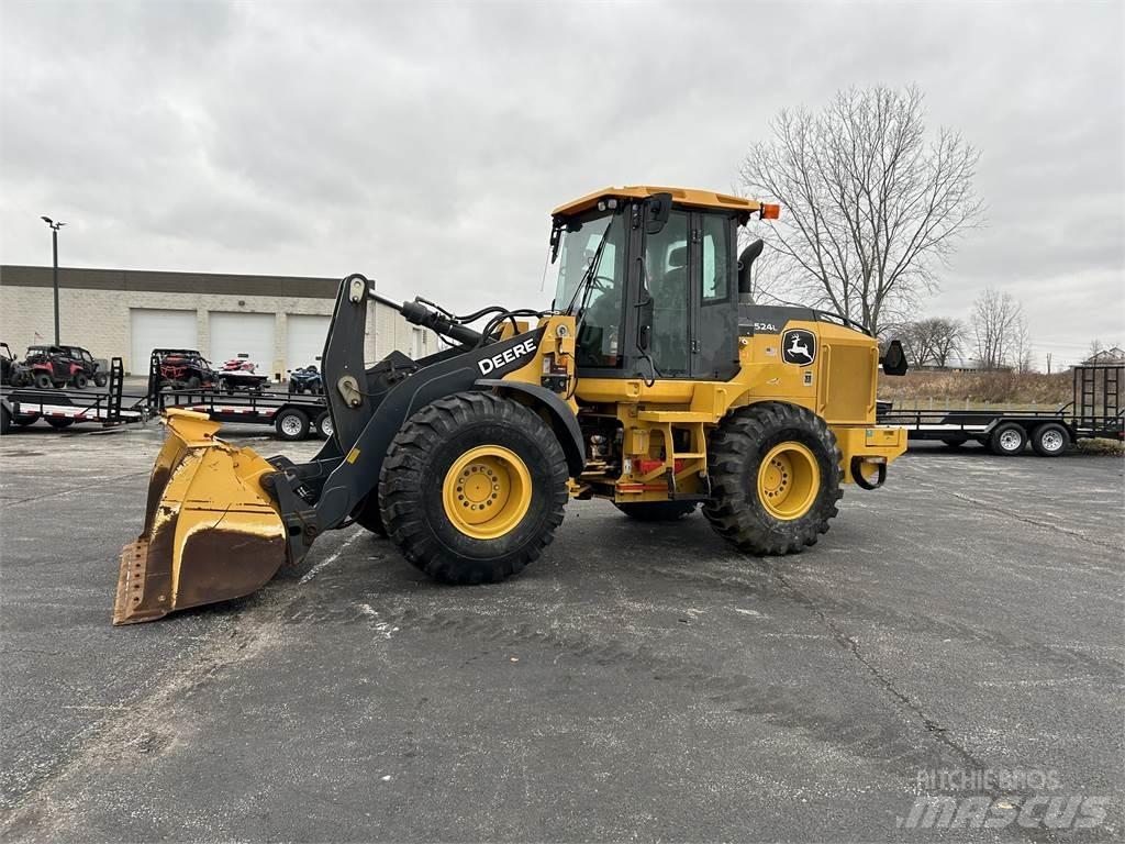 John Deere 524L Læssemaskiner på hjul
