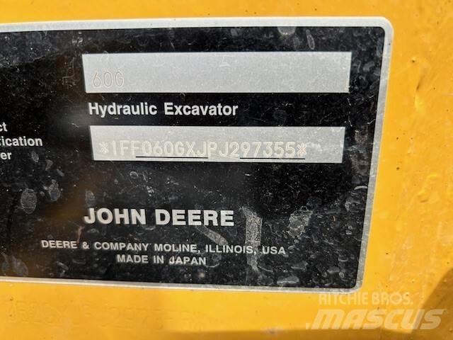 John Deere 60G Minigravemaskiner