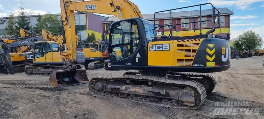 JCB JS220LC Plus + Gravemaskiner på larvebånd