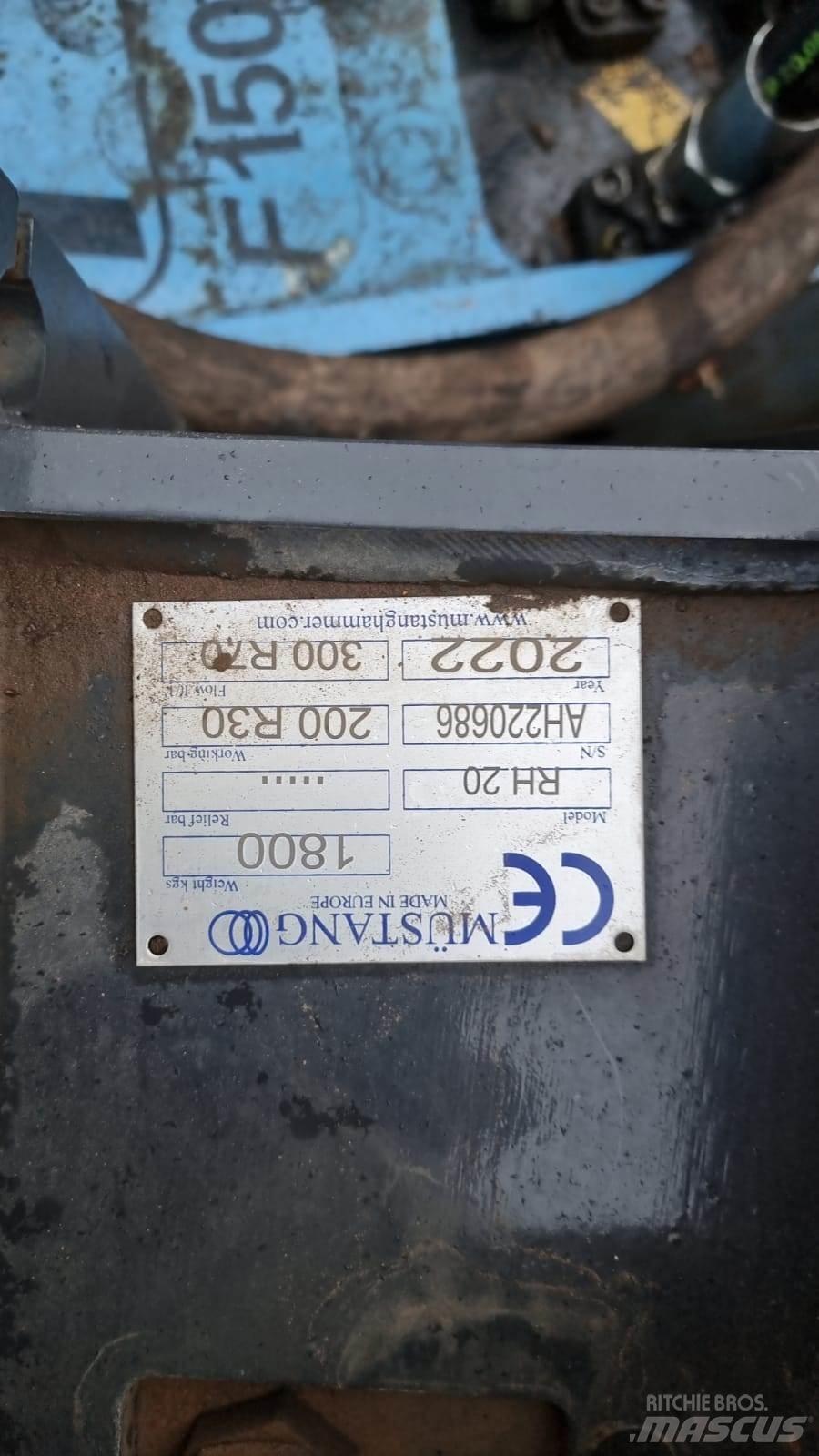 Mustang RH20 Hydraulik / Trykluft hammere