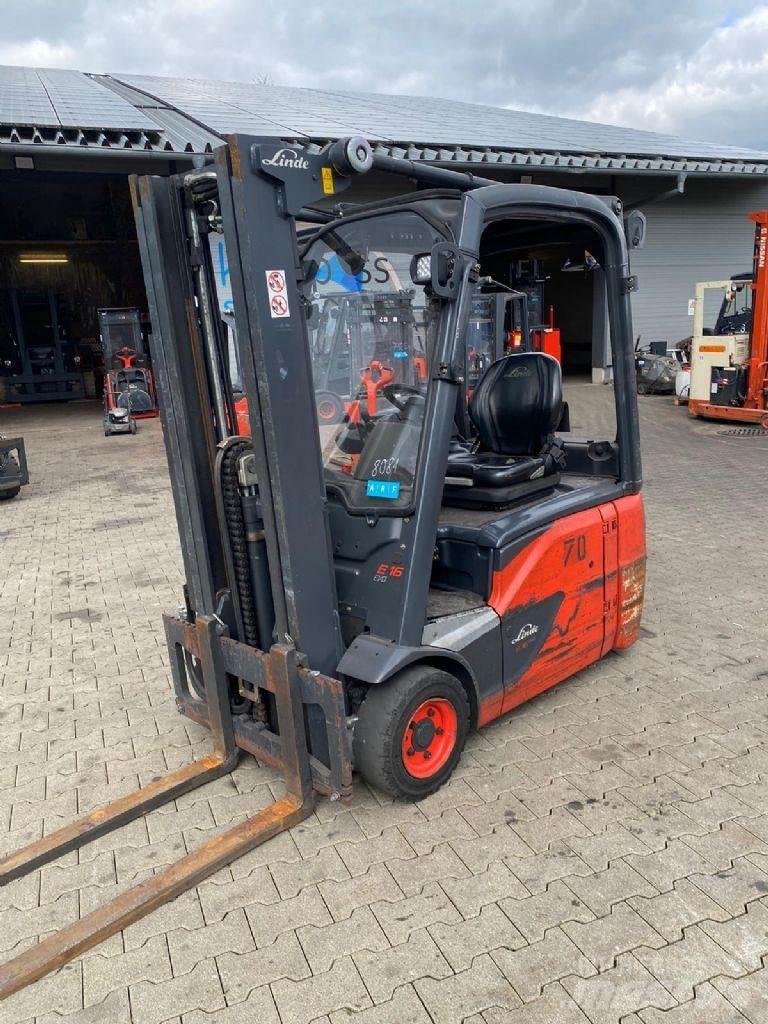 Linde E 16-02 El gaffeltrucks