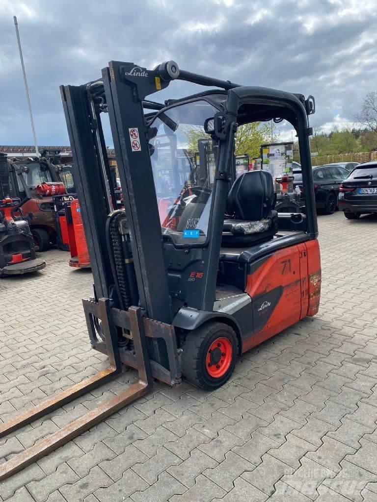 Linde E 16-02 El gaffeltrucks