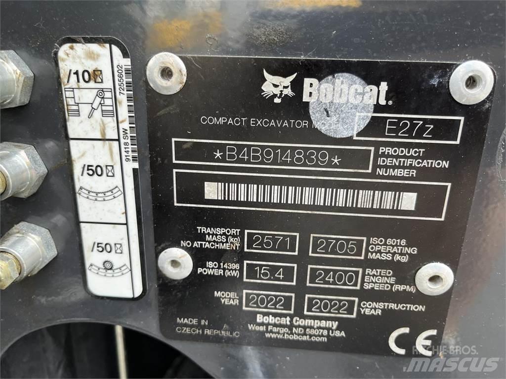 Bobcat E 27z Minigravemaskiner