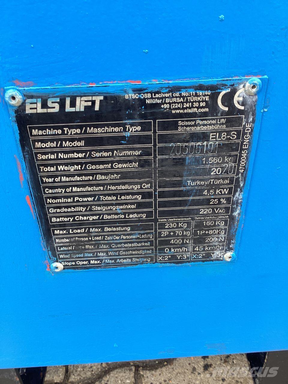 ELS LIFT EL8-S Saxlifte