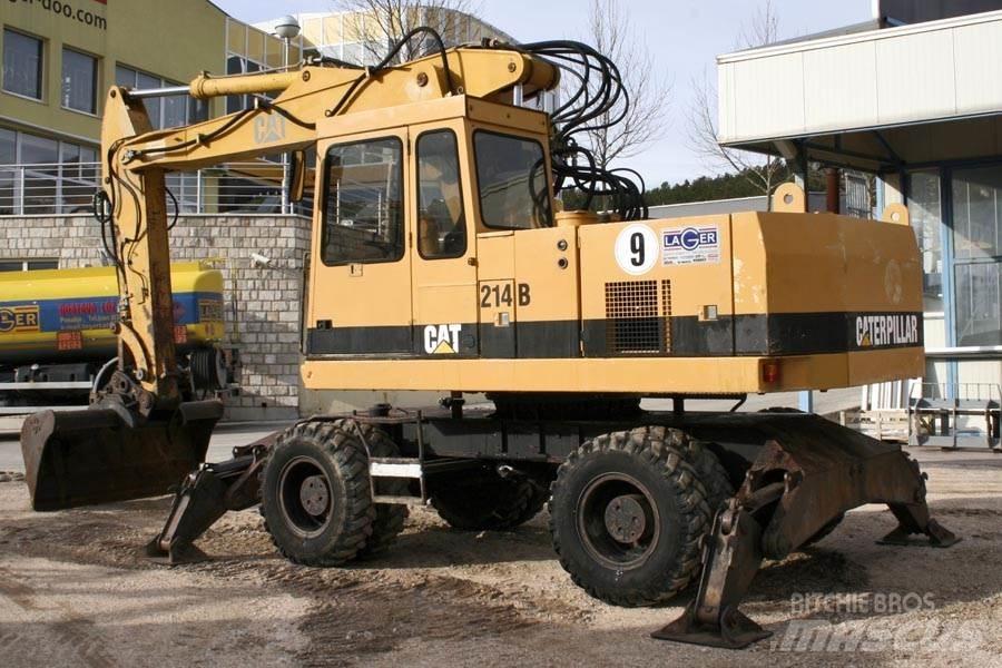 CAT 214B Gravemaskiner på hjul