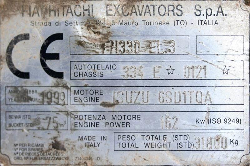 Fiat-Hitachi FH330 EL.3 Andet tilbehør