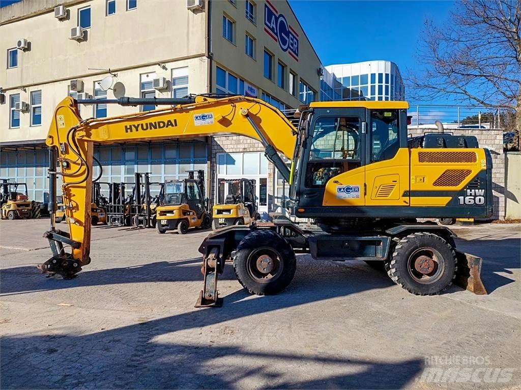 Hyundai HW160 Gravemaskiner på hjul