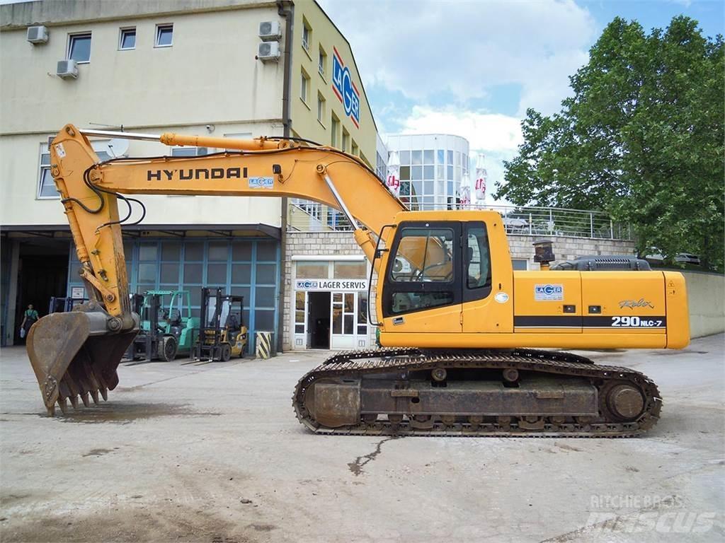 Hyundai R290NLC-7 Gravemaskiner på larvebånd