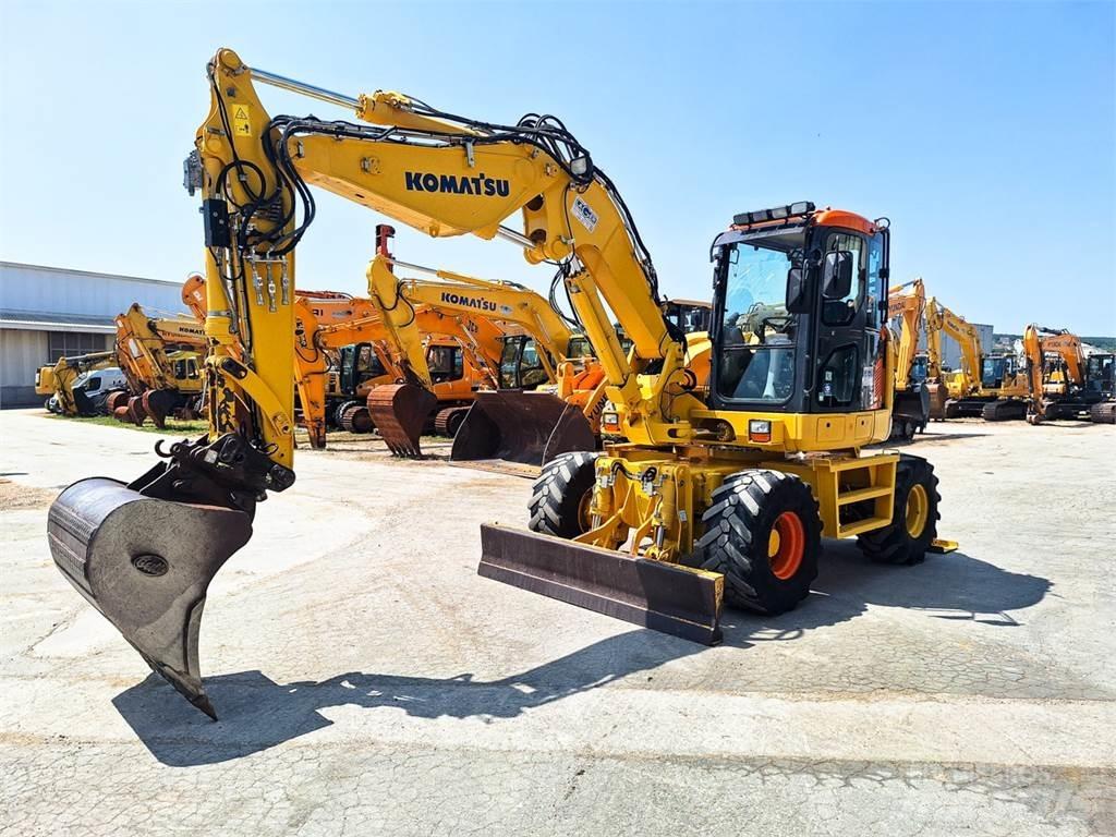 Komatsu PW118MR-8 Gravemaskiner på hjul