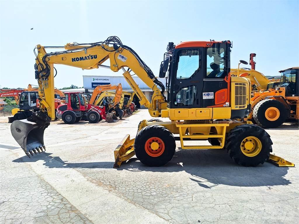Komatsu PW118MR-8 Gravemaskiner på hjul