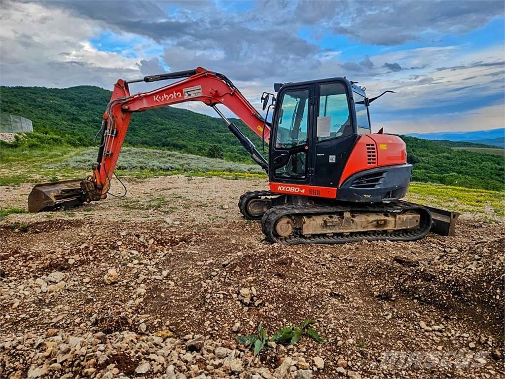 Kubota KX080-4 Minigravemaskiner