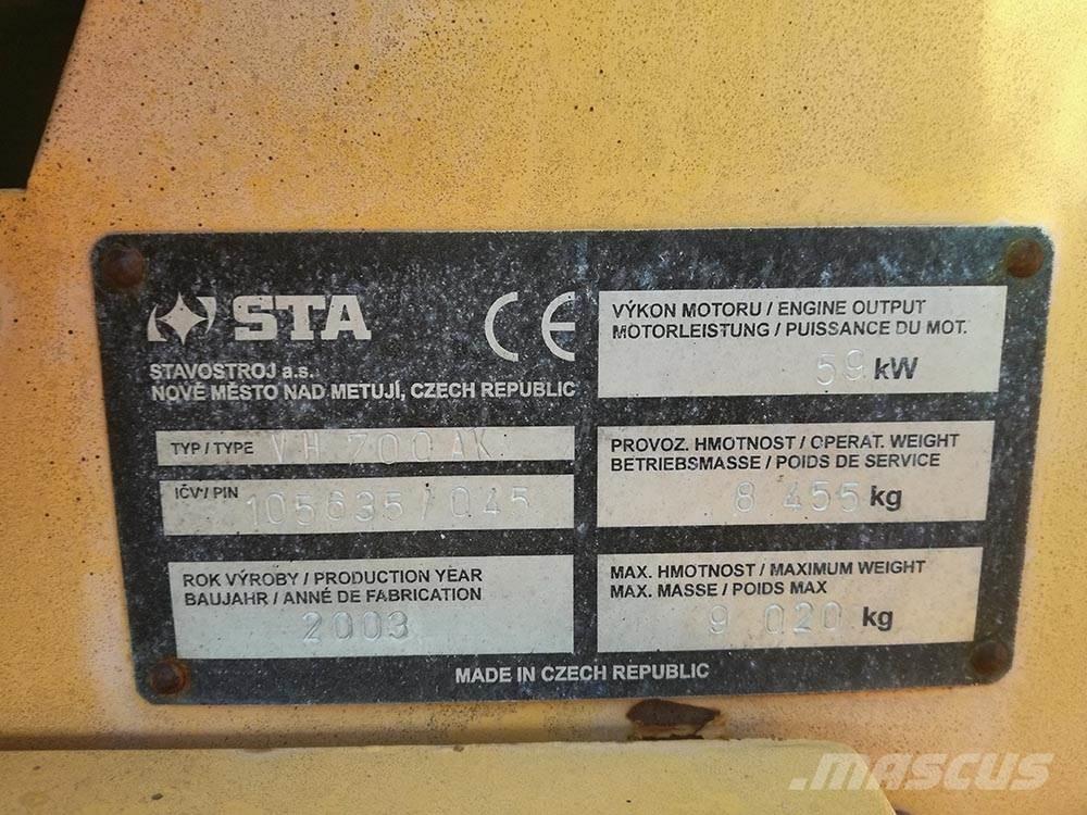 Stavostroj STA VH 700 AK Tvilling tromle