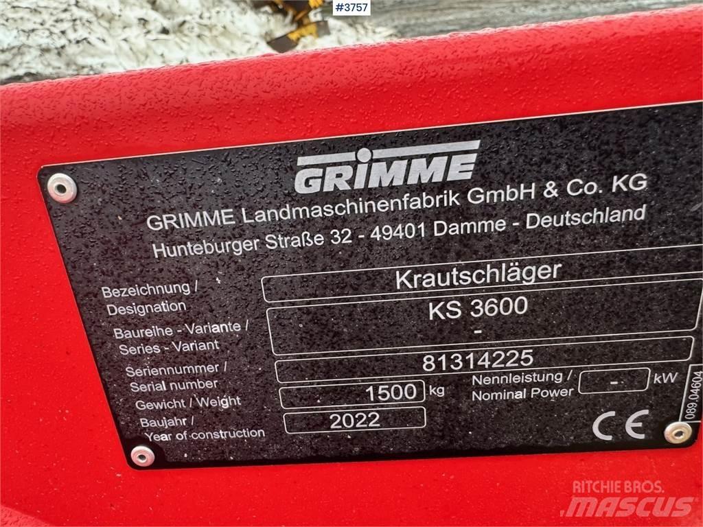 Grimme KS3600 Andet tilbehør