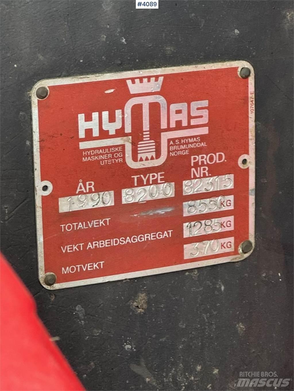 Hymas 8200 Gravemaskiner på larvebånd