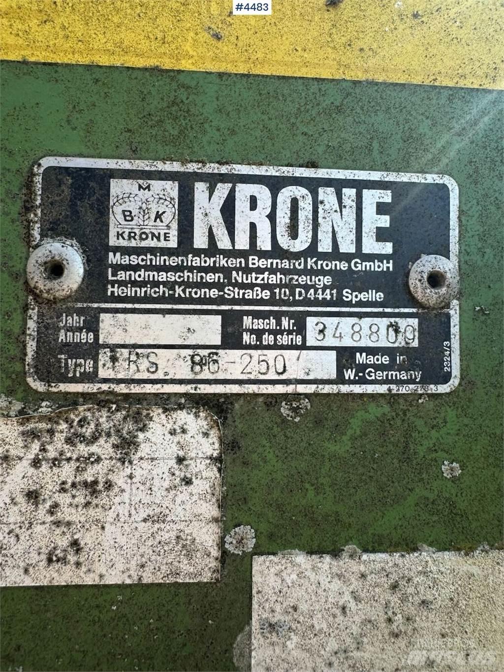 Krone TRS 86 Andre jordbearbejdningsmaskiner og andet tilbehør
