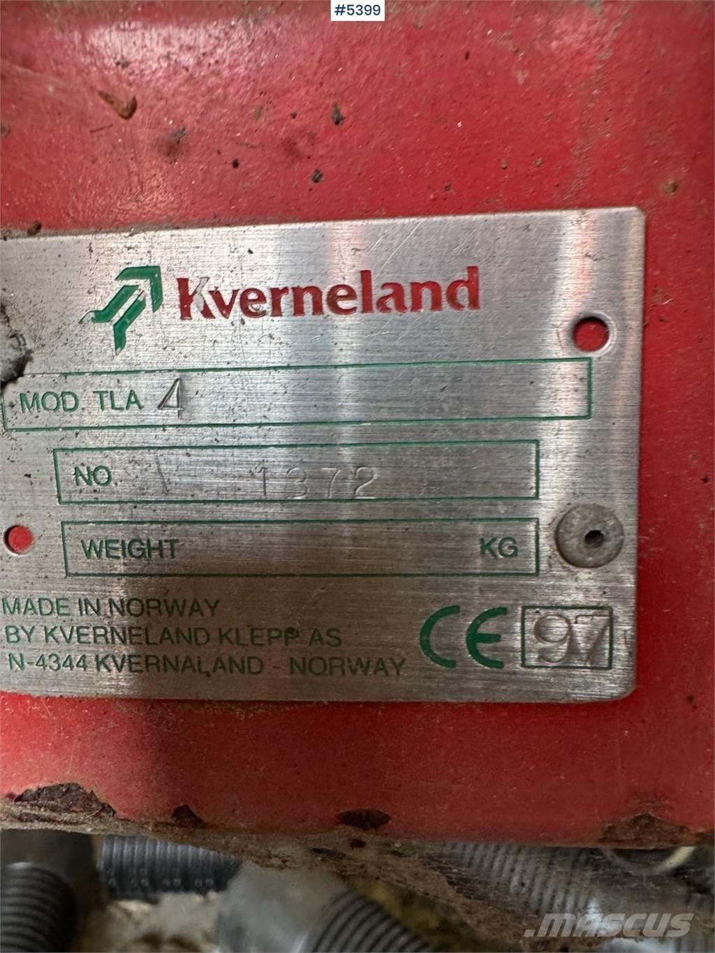 Kverneland TLA 4 Andre jordbearbejdningsmaskiner og andet tilbehør